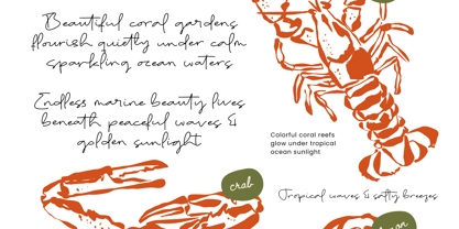Taste Juicy Scribbles Font Poster 8