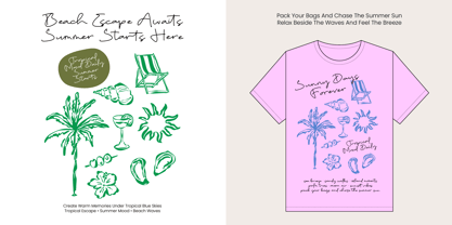 Taste Juicy Scribbles Font Poster 4