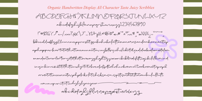 Taste Juicy Scribbles Font Poster 10