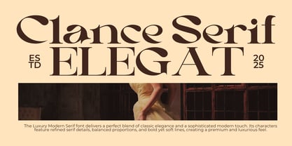 Clance Font Poster 8