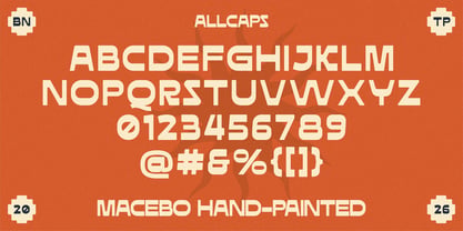 Macebo Font Poster 3