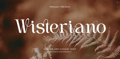Wisteriano Font Poster 1