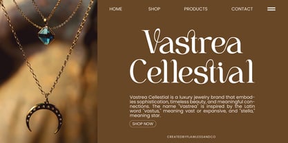 Wisteriano Font Poster 2