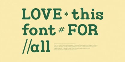 Calm Font Poster 2