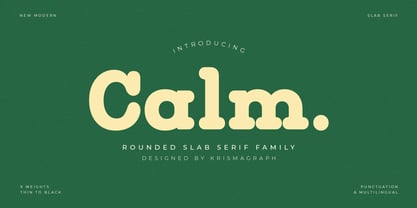 Calm Font Poster 1