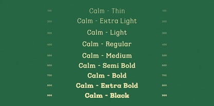 Calm Font Poster 5