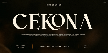 Cekona Font Poster 1