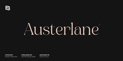 Austerlane Font Poster 1
