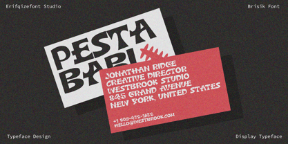 Brisck Font Poster 5
