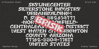 Brisck Font Poster 3