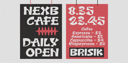 Brisck Font Poster 4