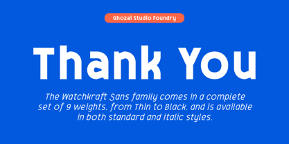 Watchkraft Font Poster 10