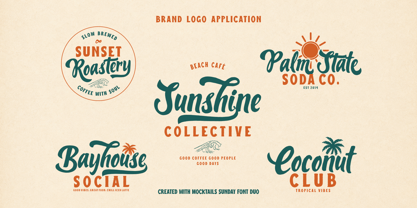 Mocktails Sunday Font Poster 7