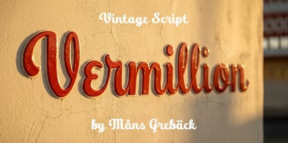 Vermillion Font Poster 1