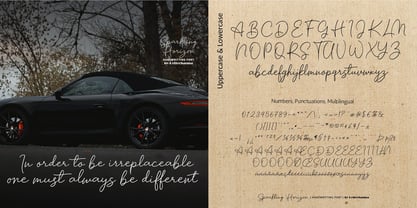 Sparkling Horizon Font Poster 6
