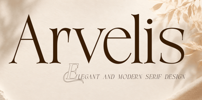 Arvelis Font Poster 1