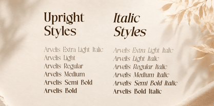 Arvelis Font Poster 4