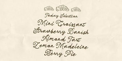 La Rose Pastry Font Poster 2