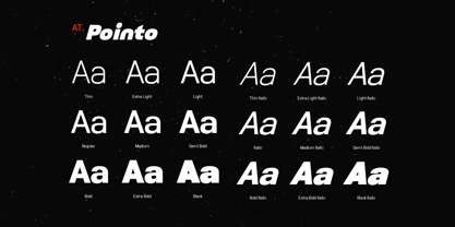 AT Pointo Font Poster 8