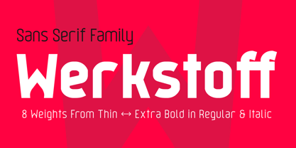 Werkstoff Font Poster 1