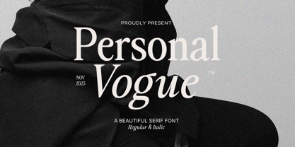 Personal Vogue Font Poster 12
