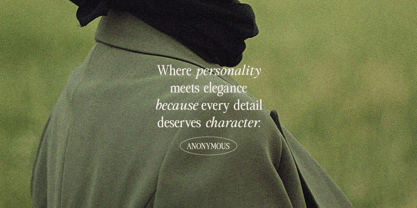 Personal Vogue Font Poster 2