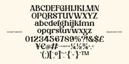 Navilon Font Poster 8