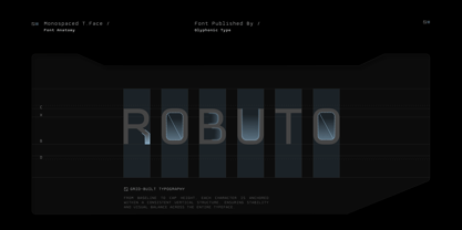 GC Robuto Mono Font Poster 9