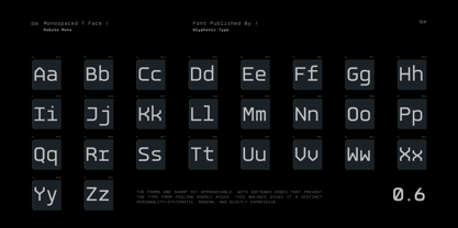 GC Robuto Mono Font Poster 2