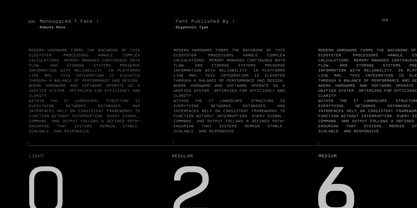 GC Robuto Mono Font Poster 11