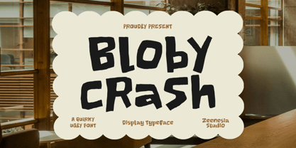 Bloby Crash Font Poster 1
