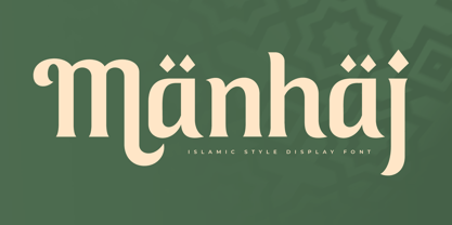 Manhaj Font Poster 1