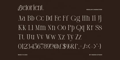 Belorient Font Poster 2