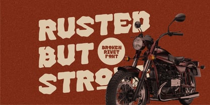 Broken Rivet Font Poster 2
