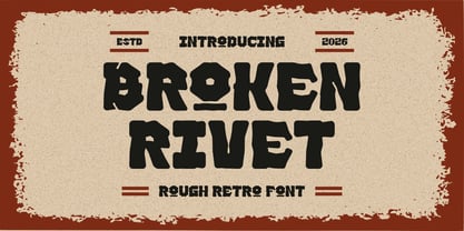 Broken Rivet Font Poster 1