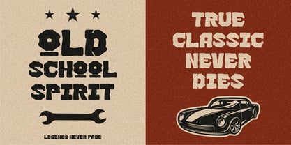 Broken Rivet Font Poster 4