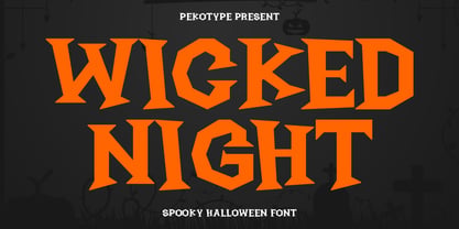 Wicked Night Font Poster 1