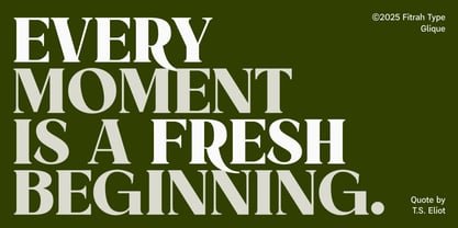 Glique Font Poster 10