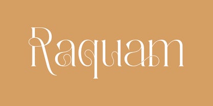 Raquam Font Poster 1