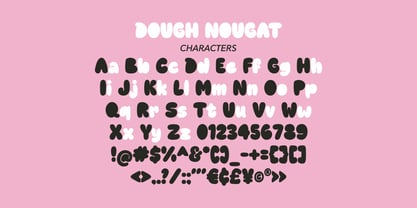 Dough Nougat Font Poster 5