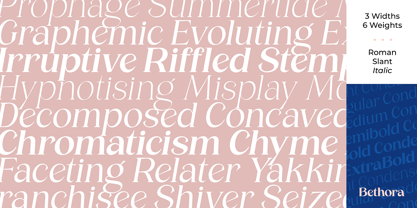 Bethora Font Poster 4