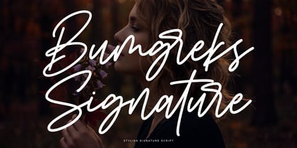 Bumgreks Signature Font Poster 1