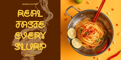Noodle Factory Font Poster 3