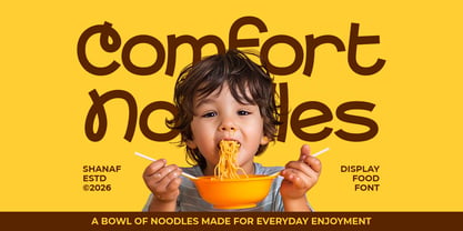 Noodle Factory Font Poster 2