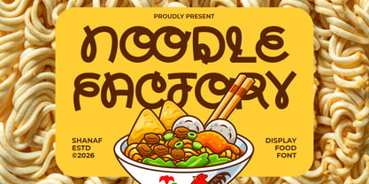 Noodle Factory Font Poster 1