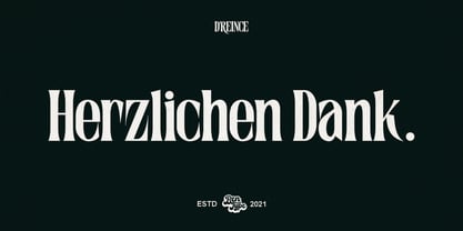 Dreince Font Poster 7