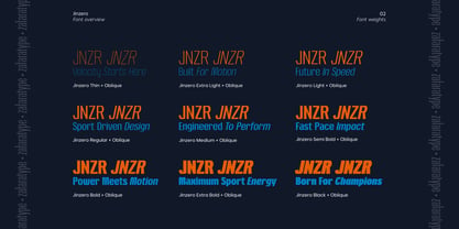 Jinzero Font Poster 2