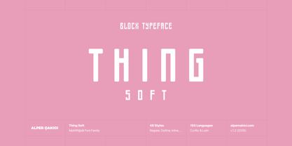 Thing Soft Font Poster 1