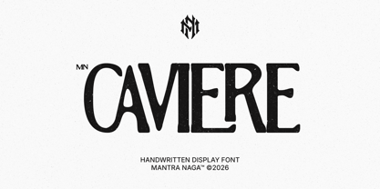 MN Caviere Font Poster 1