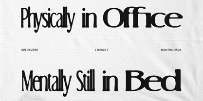 MN Caviere Font Poster 4